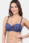 Amour Secret Padded Wired Demi Coverage T-Shirt Bra - Dark Blue — thumbnail 3